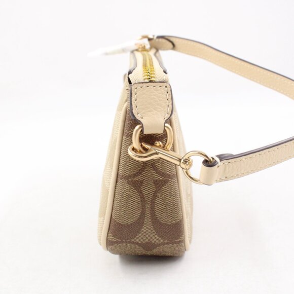 NWT Coach Nolita 19 Bag in Light Khaki/Ivory Multi Blocked Signature Canvas - Picture 4 of 8